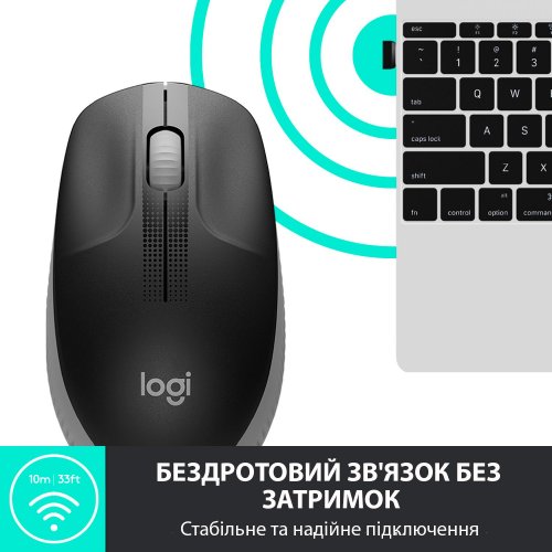 Фото Миша Logitech M190 (910-005906) Mid Grey