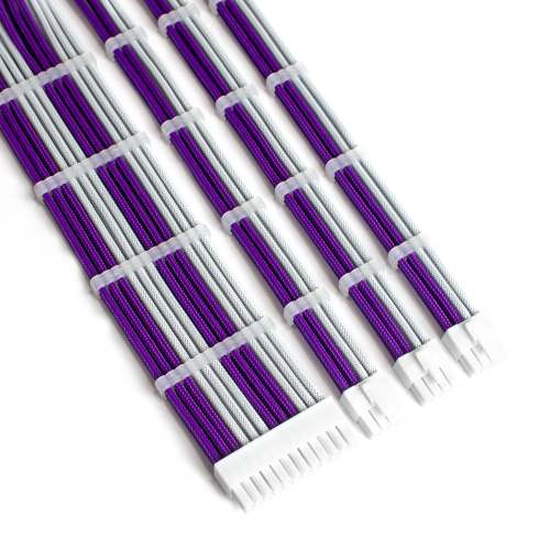 Купить Набор кастомных кабелей питания EVOLVE Custom PSU Cable Kit 0.3m (EV-PSUMF-03PuW) Purple/White - цена в Харькове, Киеве, Днепре, Одессе
в интернет-магазине Telemart фото