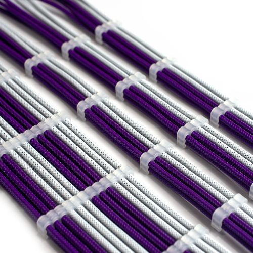 Купить Набор кастомных кабелей питания EVOLVE Custom PSU Cable Kit 0.3m (EV-PSUMF-03PuW) Purple/White - цена в Харькове, Киеве, Днепре, Одессе
в интернет-магазине Telemart фото