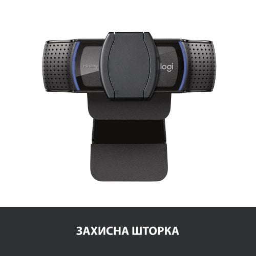 Купить Веб-камера Logitech C920s HD Pro (960-001252) Black - цена в Харькове, Киеве, Днепре, Одессе
в интернет-магазине Telemart фото