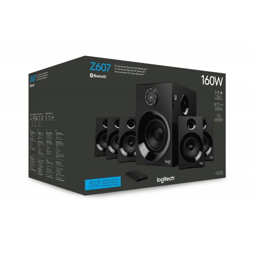 Купить Акустическая система Logitech Z607 (980-001316) Black - цена в Харькове, Киеве, Днепре, Одессе
в интернет-магазине Telemart фото