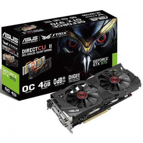 Продать Видеокарта Asus GeForce GTX 970 4096MB (STRIX-GTX970-DC2OC-4GD5) по Trade-In интернет-магазине Телемарт - Киев, Днепр, Украина фото