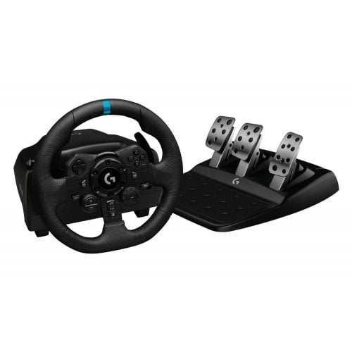 Купити Кермо Logitech G923 Trueforce Racing Wheel and Pedals (941-000149) Black - ціна в Києві, Львові, Вінниці, Хмельницькому, Франківську, Україні | інтернет-магазин TELEMART.UA фото