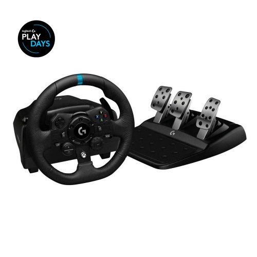 Кермо Logitech G923 Trueforce Racing Wheel and Pedals (941-000158) Black купити в Україні: Київ, Львів, Хмельницький, Тернопіль | Низька ціна, відгуки, характеристики від TELEMART фото