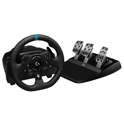 Руль Logitech G923 Trueforce Racing Wheel and Pedals (941-000158) Black купить в Украине: Киев, Днепр, Харьков, Одесса  | Низкая цена, отзывы, характеристики от TELEMART фото