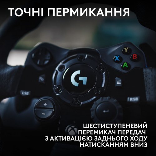 Руль Logitech G923 Trueforce Racing Wheel and Pedals (941-000158) Black купить в Украине: Киев, Днепр, Харьков, Одесса  | Низкая цена, отзывы, характеристики от TELEMART фото