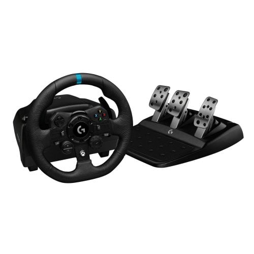 Купить Руль Logitech G923 Trueforce Racing Wheel and Pedals (941-000158) Black - цена в Харькове, Киеве, Днепре, Одессе
в интернет-магазине Telemart фото