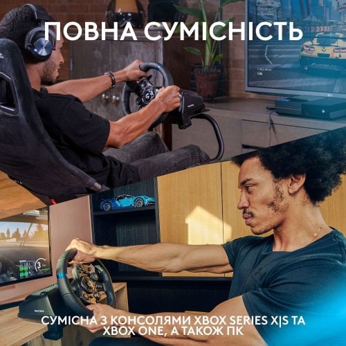 Купить Руль Logitech G923 Trueforce Racing Wheel and Pedals (941-000158) Black - цена в Харькове, Киеве, Днепре, Одессе
в интернет-магазине Telemart фото