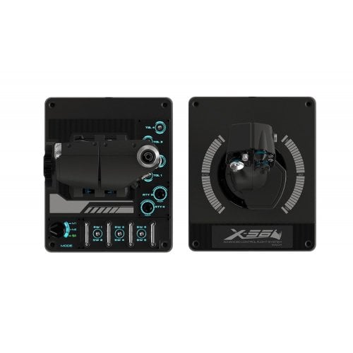 Купить Джойстик Logitech X56 H.O.T.A.S. RGB Throttle and Stick Simulation Controller (945-000059) Black - цена в Харькове, Киеве, Днепре, Одессе
в интернет-магазине Telemart фото