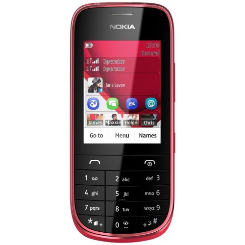 Купить Мобильный телефон Nokia Asha 202 Dark Red - цена в Харькове, Киеве, Днепре, Одессе
в интернет-магазине Telemart фото