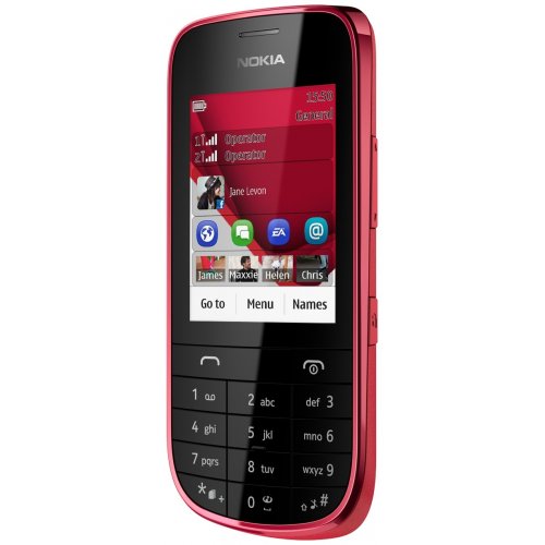 Купить Мобильный телефон Nokia Asha 202 Dark Red - цена в Харькове, Киеве, Днепре, Одессе
в интернет-магазине Telemart фото