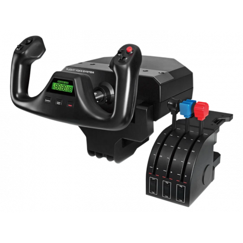 Штурвал Logitech G Flight Yoke System (945-000004) Black купити в Україні: Київ, Львів, Хмельницький, Тернопіль, Івано-Франківськ | Низька ціна, відгуки, характеристики від TELEMART фото