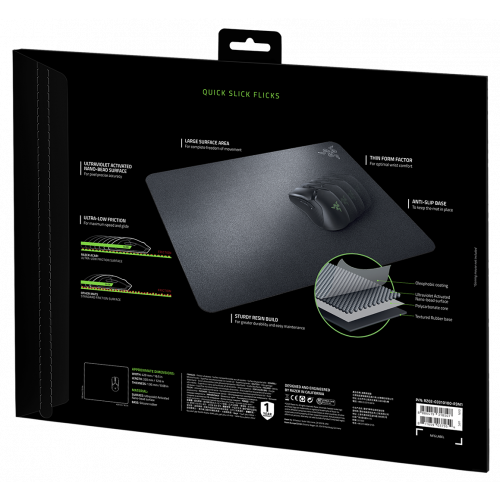 Купити Килимок для миші Razer Acari Large (RZ02-03310100-R3M1) Black - ціна в Києві, Львові, Вінниці, Хмельницькому, Франківську, Україні | інтернет-магазин TELEMART.UA фото