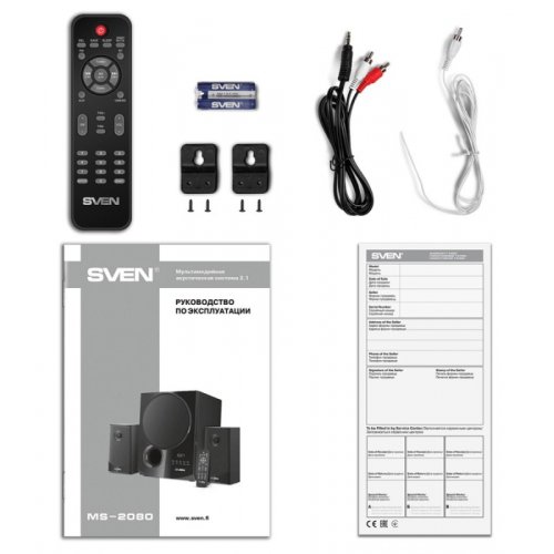 Купить Акустическая система SVEN MS-2080 Black - цена в Харькове, Киеве, Днепре, Одессе
в интернет-магазине Telemart фото