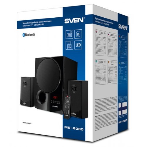 Купить Акустическая система SVEN MS-2080 Black - цена в Харькове, Киеве, Днепре, Одессе
в интернет-магазине Telemart фото
