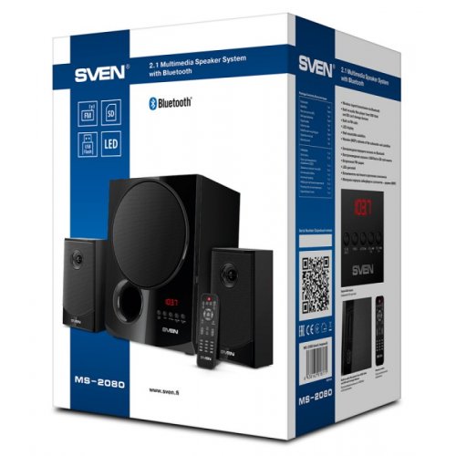 Купить Акустическая система SVEN MS-2080 Black - цена в Харькове, Киеве, Днепре, Одессе
в интернет-магазине Telemart фото