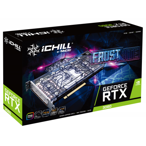 Продати Відеокарта Inno3D GeForce RTX 3080 ICHILL FROSTBITE 10240MB (C3080-106XX-1810FB) за Trade-In у інтернет-магазині Телемарт - Київ, Дніпро, Україна фото