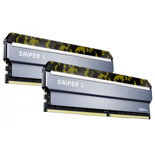Photo RAM G.Skill DDR4 16GB (2x8GB) 3200Mhz Sniper X Digital Camo (F4-3200C16D-16GSXKB)