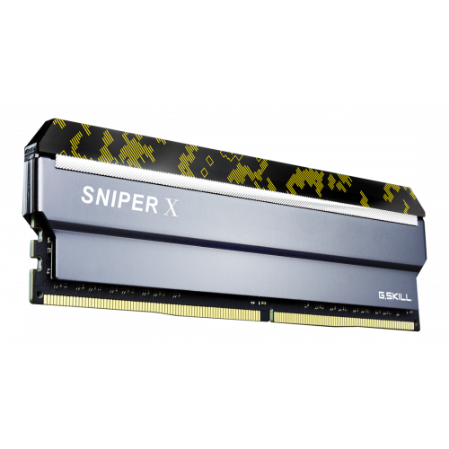 Photo RAM G.Skill DDR4 16GB (2x8GB) 3200Mhz Sniper X Digital Camo (F4-3200C16D-16GSXKB)