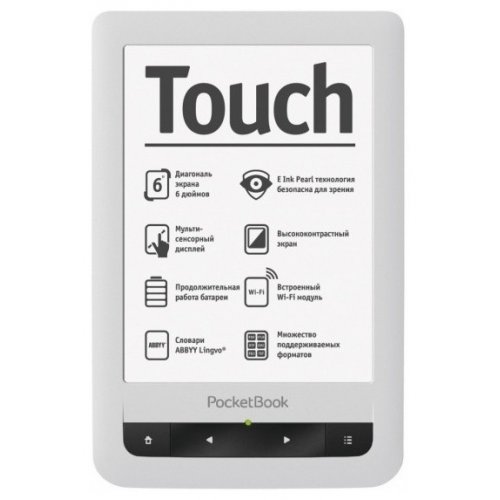 Купить Электронная книга PocketBook 622 Touch White - цена в Харькове, Киеве, Днепре, Одессе
в интернет-магазине Telemart фото