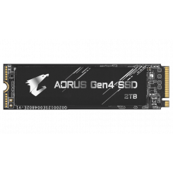 Фото SSD-диск Gigabyte AORUS Gen4 3D NAND TLC 2TB M.2 (2280 PCI-E) NVMe 1.3 (GP-AG42TB)