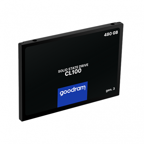 Купить SSD-диск GoodRAM CL100 Gen.3 3D NAND TLC 480GB 2.5" (SSDPR-CL100-480-G3) с проверкой совместимости: обзор, характеристики, цена в Киеве, Днепре, Одессе, Харькове, Украине | интернет-магазин TELEMART.UA фото