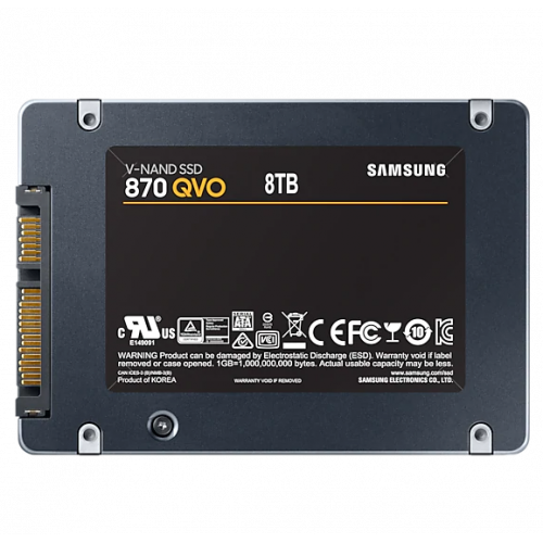 Photo SSD Drive Samsung 870 QVO V-NAND MLC 8TB 2.5