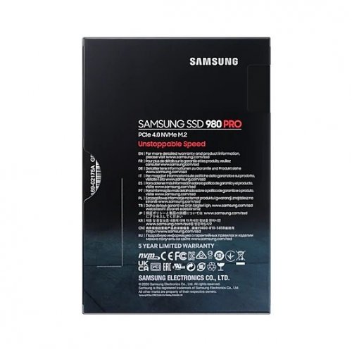 Фото SSD-диск Samsung 980 PRO V-NAND MLC 250GB M.2 (2280 PCI-E) NVMe 1.3c (MZ-V8P250BW)