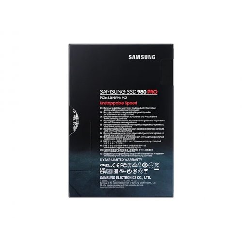 Фото SSD-диск Samsung 980 PRO V-NAND MLC 500GB M.2 (2280 PCI-E) NVMe 1.3c (MZ-V8P500BW)