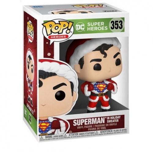 Колекційна фігурка Funko Pop! DC: Праздник: Супермен в свитере (FUN2549680) купити в Україні | Telemart фото