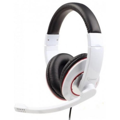 Купити Навушники Gembird MHS-U-001 USB (MHS-U-001-GW) White - ціна в Києві, Львові, Вінниці, Хмельницькому, Франківську, Україні | інтернет-магазин TELEMART.UA фото