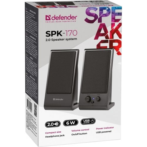 Купить Акустическая система Defender SPK-165/170 Black - цена в Харькове, Киеве, Днепре, Одессе
в интернет-магазине Telemart фото