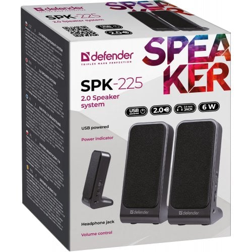 Купить Акустическая система Defender SPK-225 Silver/Black - цена в Харькове, Киеве, Днепре, Одессе
в интернет-магазине Telemart фото