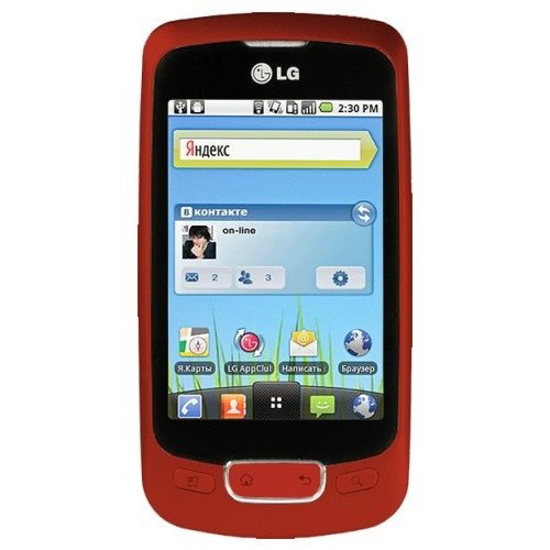Купить Смартфон LG P500 Optimus One Red - цена в Харькове, Киеве, Днепре, Одессе
в интернет-магазине Telemart фото
