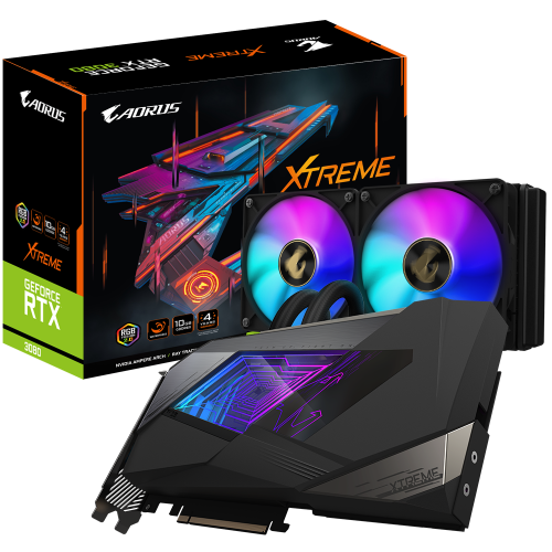 Продать Видеокарта Gigabyte GeForce RTX 3080 XTREME WATERFORCE 10240MB (GV-N3080AORUSX W-10GD) по Trade-In интернет-магазине Телемарт - Киев, Днепр, Украина фото