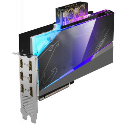 Продать Видеокарта Gigabyte GeForce RTX 3080 XTREME WATERFORCE WB 10240MB (GV-N3080AORUSX WB-10GD) по Trade-In интернет-магазине Телемарт - Киев, Днепр, Украина фото