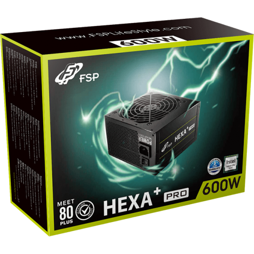 Блок живлення FSP HEXA + Pro 600W (H3-600) купити з перевіркою сумісності: огляд, характеристики, ціна у Києві, Львові, Вінниці, Хмельницькому, Івано-Франківську, Україні | інтернет-магазин TELEMART.UA фото