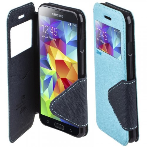 Купити Чохол Чехол book window для Galaxy S5 G900 Blue - ціна в Києві, Львові, Вінниці, Хмельницькому, Франківську, Україні | інтернет-магазин TELEMART.UA фото