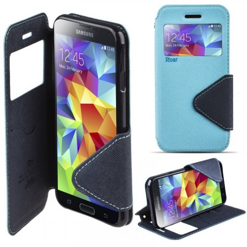 Купити Чохол Чехол book window для Galaxy S5 G900 Blue - ціна в Києві, Львові, Вінниці, Хмельницькому, Франківську, Україні | інтернет-магазин TELEMART.UA фото