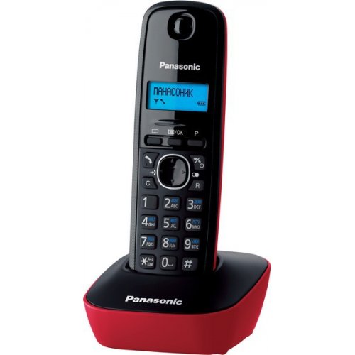 Купить Радиотелефоны Panasonic KX-TG1611UAR Red - цена в Харькове, Киеве, Днепре, Одессе
в интернет-магазине Telemart фото