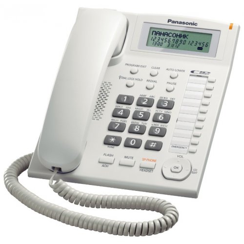 Купити Провідний телефон Panasonic KX-TS2388UAW White - ціна в Києві, Львові, Вінниці, Хмельницькому, Франківську, Україні | інтернет-магазин TELEMART.UA фото