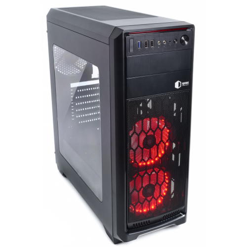 Корпус QUBE QBR09 без БП (QBR09_WRNU3) Black купити в Україні: Київ, Львів, Хмельницький, Тернопіль, Івано-Франківськ | Перевірка сумісності, низька ціна, відгуки, характеристики від TELEMART фото