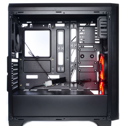 Корпус QUBE QBR09 без БП (QBR09_WRNU3) Black купити в Україні: Київ, Львів, Хмельницький, Тернопіль, Івано-Франківськ | Перевірка сумісності, низька ціна, відгуки, характеристики від TELEMART фото