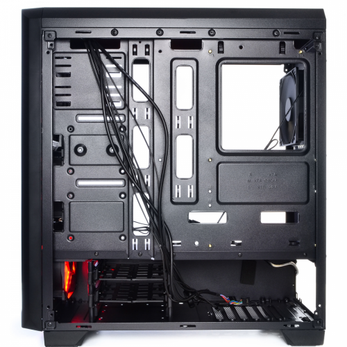 Корпус QUBE QBR09 без БП (QBR09_WRNU3) Black купити в Україні: Київ, Львів, Хмельницький, Тернопіль, Івано-Франківськ | Перевірка сумісності, низька ціна, відгуки, характеристики від TELEMART фото