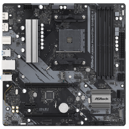 Photo Motherboard AsRock A520M Phantom Gaming 4 (sAM4, AMD A520)