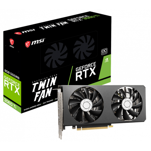 Продать Видеокарта MSI GeForce RTX 3060 Ti TWIN FAN OC 8192MB (RTX 3060 Ti TWIN FAN OC) по Trade-In интернет-магазине Телемарт - Киев, Днепр, Украина фото