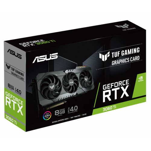 Продать Видеокарта Asus TUF GeForce RTX 3060 Ti Gaming 8192MB (TUF-RTX3060TI-8G-GAMING) по Trade-In интернет-магазине Телемарт - Киев, Днепр, Украина фото