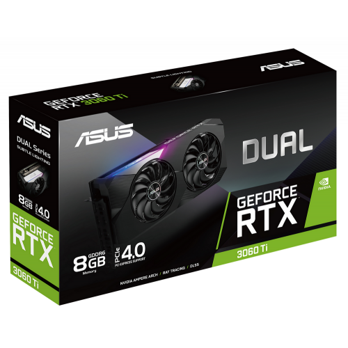 Продать Видеокарта Asus GeForce RTX 3060 Ti Dual 8192MB (DUAL-RTX3060TI-8G) по Trade-In интернет-магазине Телемарт - Киев, Днепр, Украина фото