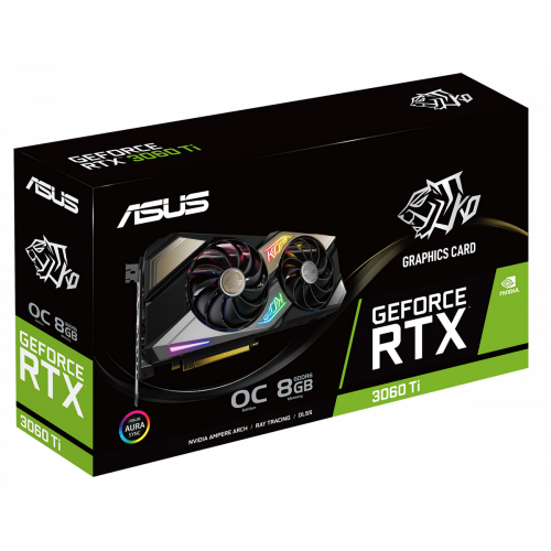 Продать Видеокарта Asus GeForce RTX 3060 Ti KO Gaming OC 8192MB (KO-RTX3060TI-O8G-GAMING) по Trade-In интернет-магазине Телемарт - Киев, Днепр, Украина фото