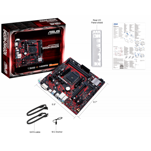 Продати Материнська плата Asus B450M-DRAGON (sAM4, AMD B450) за Trade-In у інтернет-магазині Телемарт - Київ, Дніпро, Україна фото